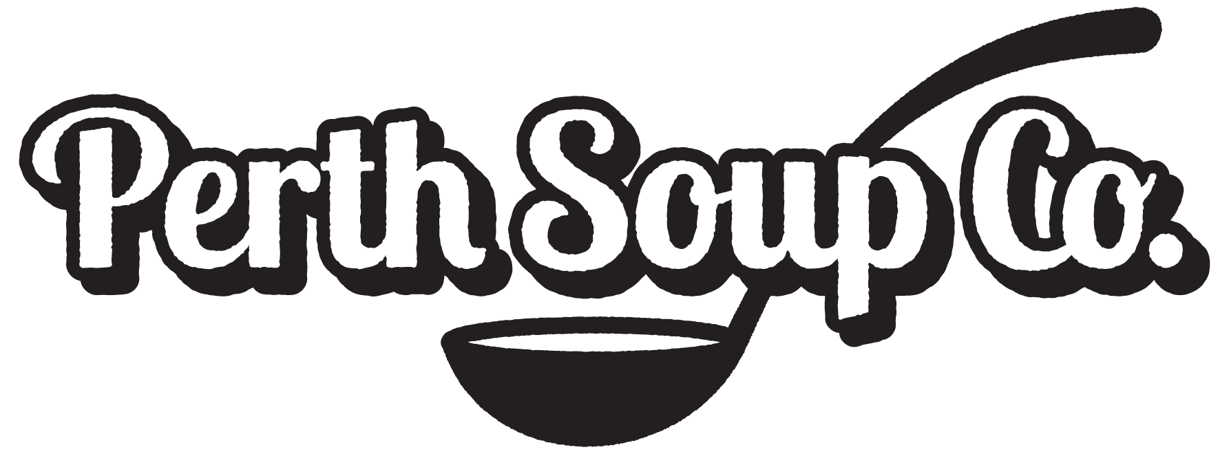 Perth Soup Logo, soup ladle